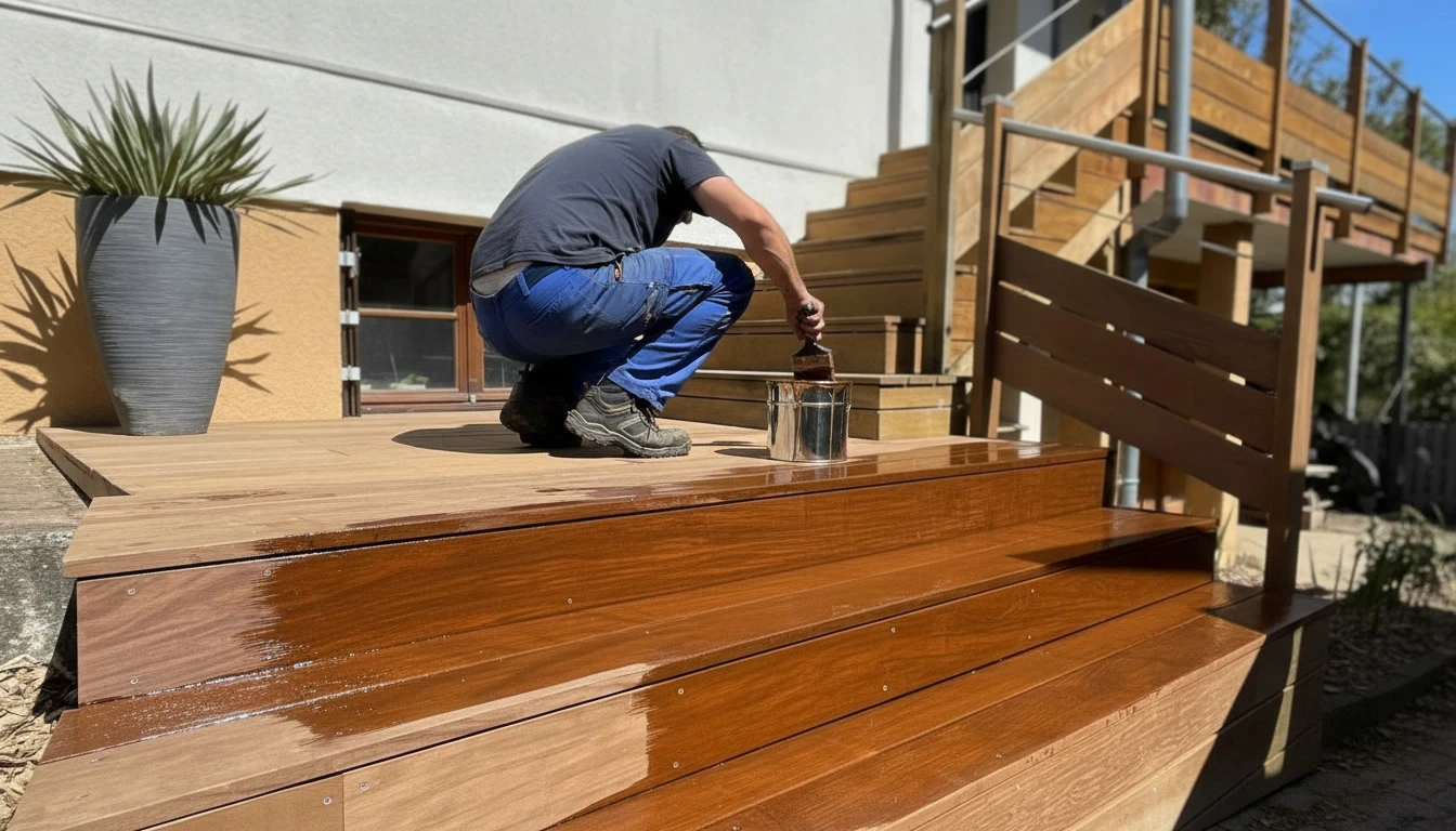 Peinture ou coloration de bois en extérieur